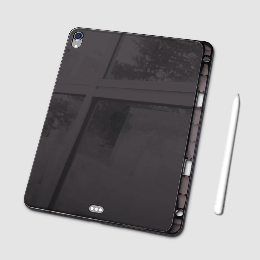 Чехол DOWSWIN для iPad Pro 11 2018 мягкая прозрачная задняя крышка из ТПУ чехол с держателем