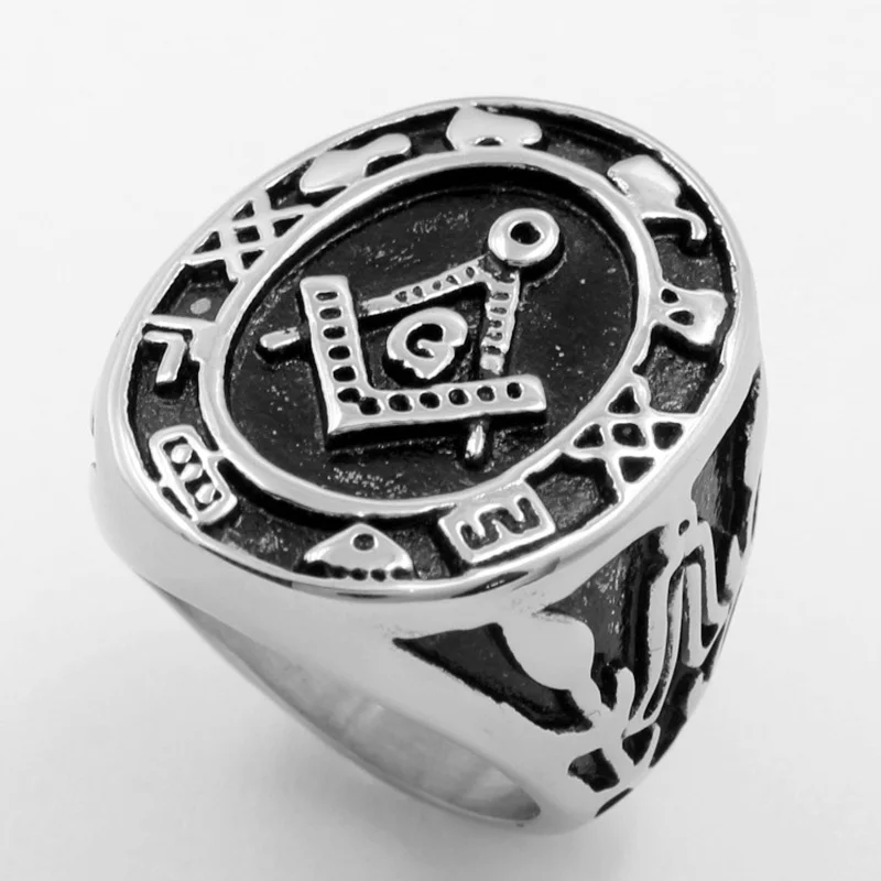 new steampunk ring men masonic rings fashion stainless steel wedding ring for men retro stainless steel - Steampunk Wedding Rings new steampunk ring men masonic rings fashion stainless steel wedding ring for men retro stainless steel - Steampunk Wedding Rings