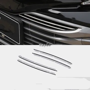 

Refit Front Hood Billet Grille Grill Mesh Horizontal Car Stickers Car Styling 4Pcs/Set For Toyota Camry XV70 2017 2018