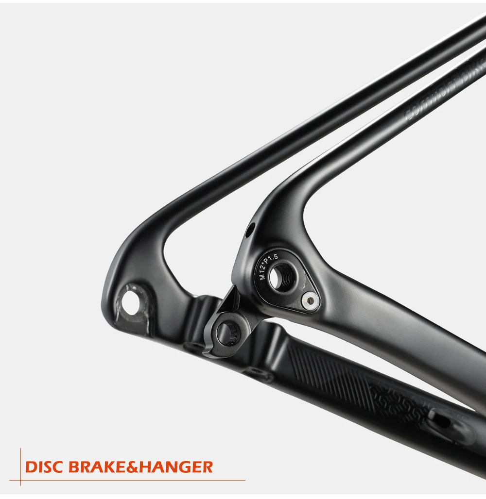 Excellent OG-EVKIN CF025 Carbon Road Frame Disc Brake UD BB86 Bicycle Disc Frame Di2 Frameset Fork Clamp XS S M L 1-1/8"-1-1/2" 9