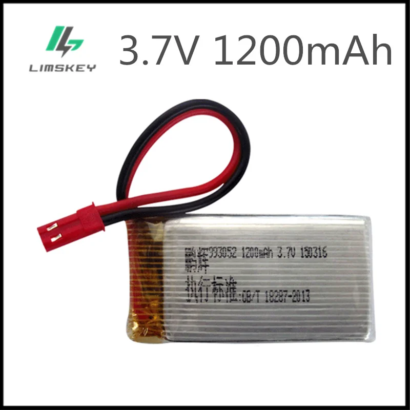 3,7 V 1200mAh lipo батарея для MJXRC T64 T04 T05 F28 F29 T56 T57 Huanqi 887 RC самолет Lipo батарея 3,7 v 1200 mah 993052 JST