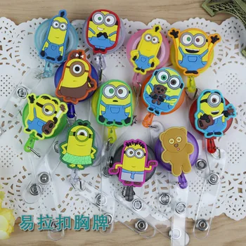 

Cartoon Animals Retractable Badge Reel Student Nurse Exihibiton ID Name Card Badge Holder Office Supplies