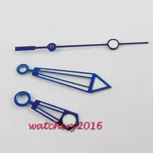 Parnis голубое обрамление часы наручные часы части светящиеся fit Miyota 8205 8215 механизм