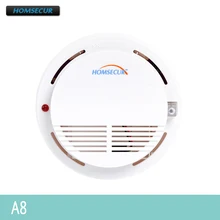 HOMSECUR A8 433 МГц Беспроводной дым/детектор пожарной сигнализации для наших сигнализации Системы