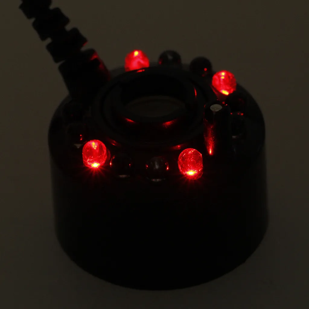 Ultrasonic12-LED пруд туман Maker Fogger Фонтан воды 3-Цвет света ЕС Plug