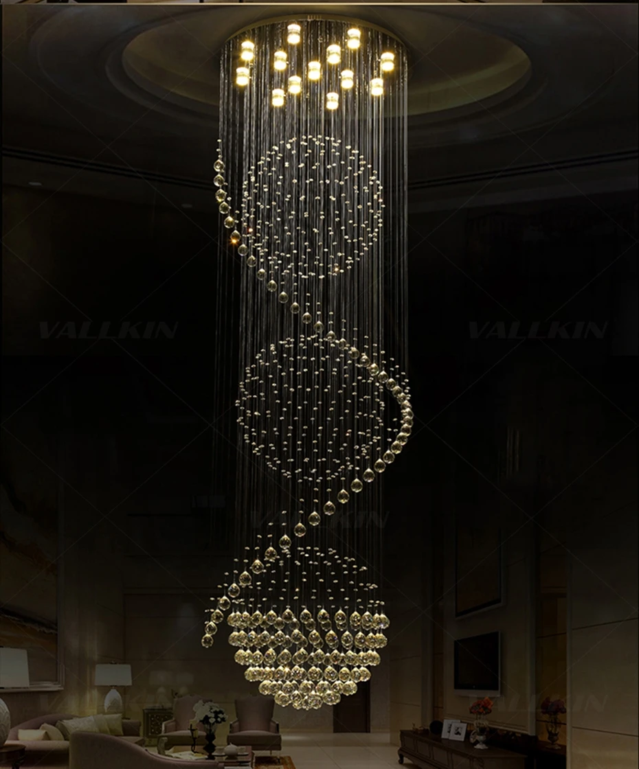 Современный светодиодный светильник-люстра с кристаллами для столовой, гостиной, свеча, хромированные потолочные люстры, светильник для помещений