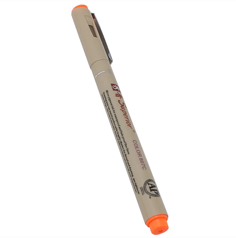 12 цветов Искусство манга мелкая голова краска Графический эскиз чертежные Маркеры Ручка W15 - Цвет: orange