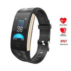 Смарт-часы цветной экран фитнес-трекер Браслет кровяное давление монитор сердечного ритма браслет для мужчин и женщин спортивные