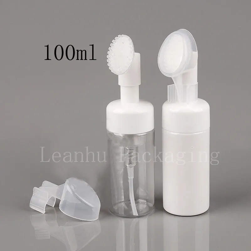 Wholesale , 100ml with brush cleansing mousse foam bottle brush with