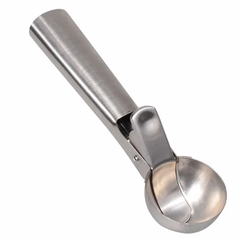 

Stainless Steel Ice Cream Scoop Spoon Easy Trigger Vegetable Purees/Frozen Yogurt/Cookie Dough/Meat Balls Kitchen Tools