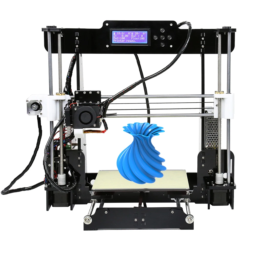 Anet A6 A8 3d Принтер Комплект Высокая точность легко собрать Reprap Prusa i3 DIY 3D печатная машина Impresora 3d с PLA нитью