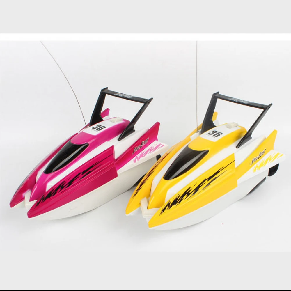4 канала RC лодки пластиковый Электрический пульт дистанционного управления скоростная лодка Твин мотор малыш детская игрушка
