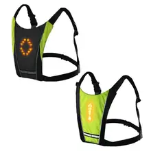 Bicycle Luminous Vest Wireless Remote Control Night Riding Warning Light Safety wireless remote control steering lights jjc wireless remote control