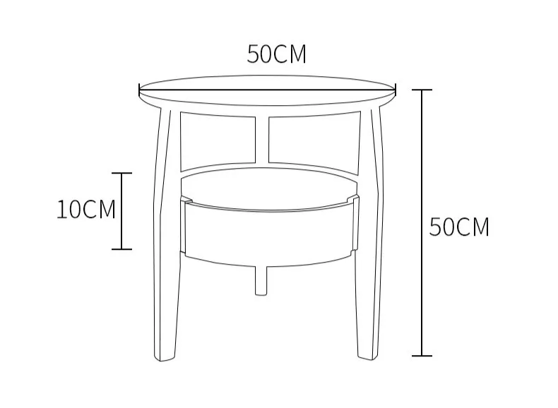 Простой современный журнальный столик Деревянный Маленький круглый шкаф индивидуальная гостиная диван Прикроватный ящик для хранения стол mx6241459