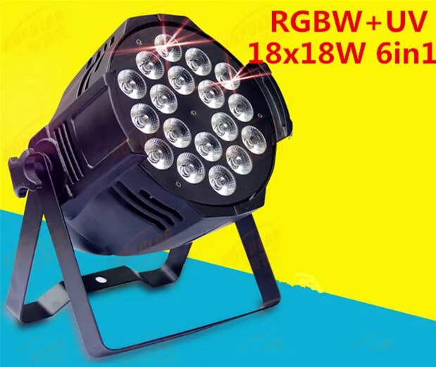 

dj lighting Wash light 18x18w rgbwa uv 6in1 led par light 12PCS