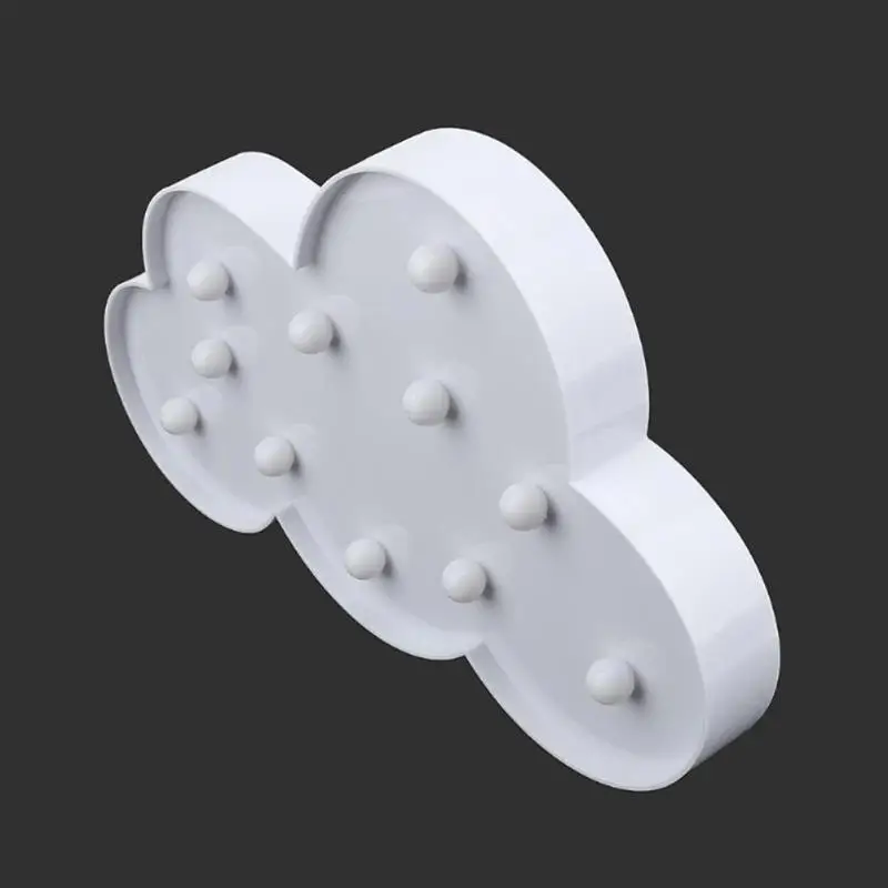 Милые облака Звезда Луна светодиодный 3d-ночник детская спальня украшения для внутреннего освещения настольные лампы