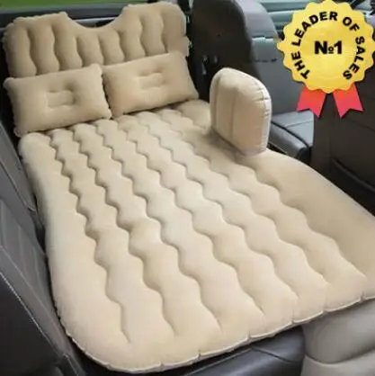 سرير سفر نفخ فراش Matelas الحنطور Gonflable السيارة الخلفي غطاء مقعد سرير هوائي نفخ سرير على شكل سيارة مضاءة الحنطور الهواء Mattres