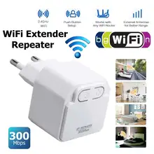 LEORY 300 Мбит/с мини беспроводной Wi-Fi ретранслятор маршрутизатор усилитель расширитель ЕС Plug Домашняя сеть Двойной внешний