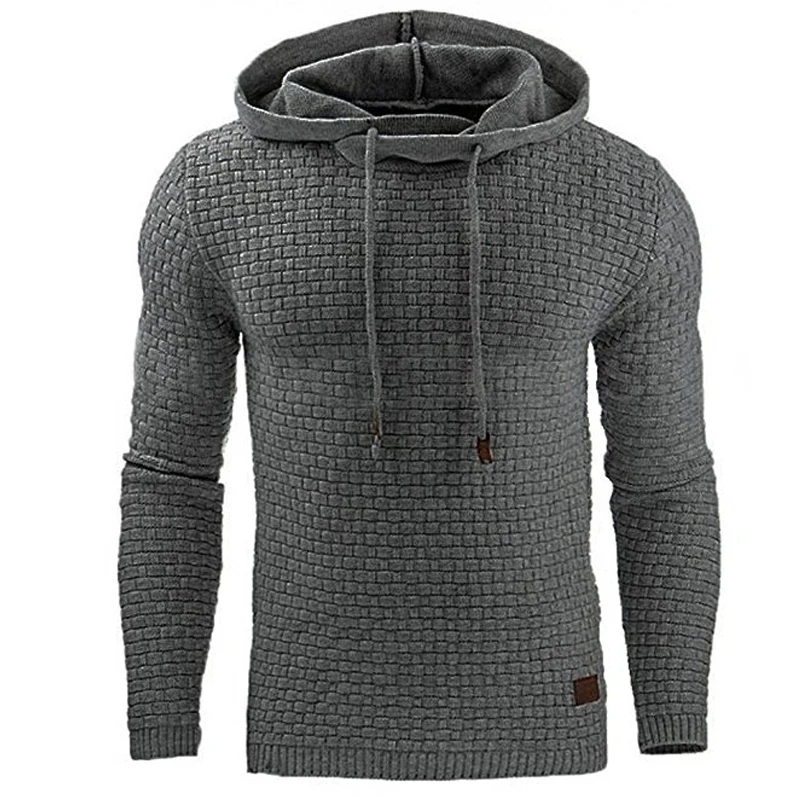 

Fashion Men Lattice Jacquard Sweatshirt Mens Hoodies Brand Male Hoody Hip Hop Autumn Winter Hoodie Mens Pullover Tops Cloth