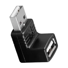 Адаптер USB угловой адаптер USB 2,0 мужчина A к женщинам 90 градусов угол uSB 2,0 адаптер OTG Conventer USB A к USB ТВ ПК ноутбук