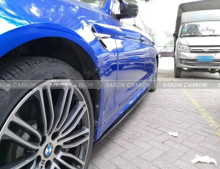 2018 автостайлинг F90 M5 боковые юбки M производительность Стиль углеродного волокна