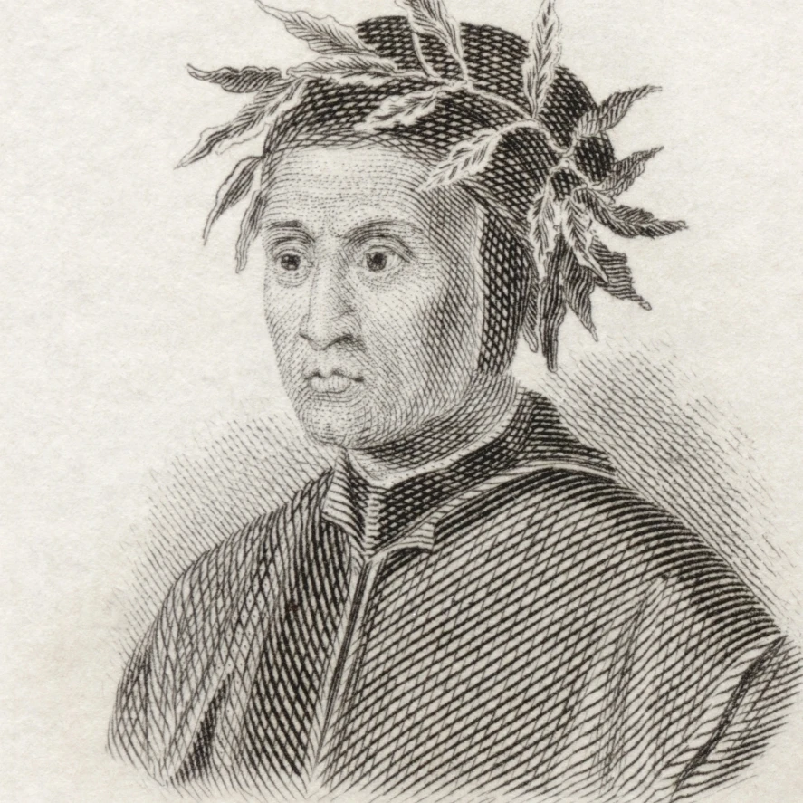 Dante Alighieri C1265 To 1321 Italian Poet Of The Middle Ages From Crabb's Historical Dictionary Published 1825 26 x 30