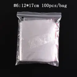 500 шт./лот 4x6/5x7/6x9/7x10 см мешок ювелирных изделий случаях Ziplock Сжатые Блокировка Reclosable Пластик Поли Очистить Сумки Подарок держатель для