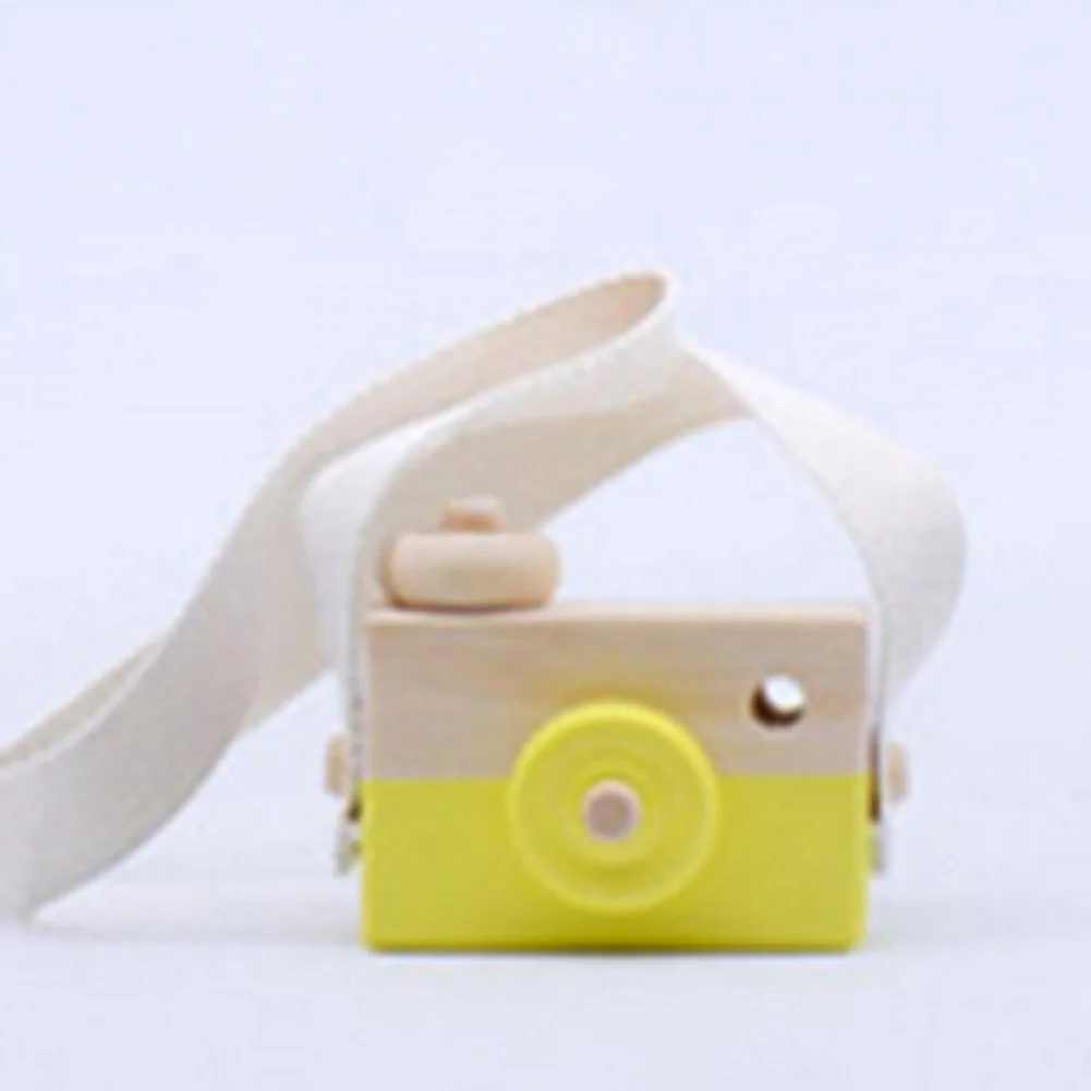 Cute Funny Wooden Camera Baby Kids Hanging Camera Photography Prop Decoration Children Educational Toy Birthday Christmas Gifts