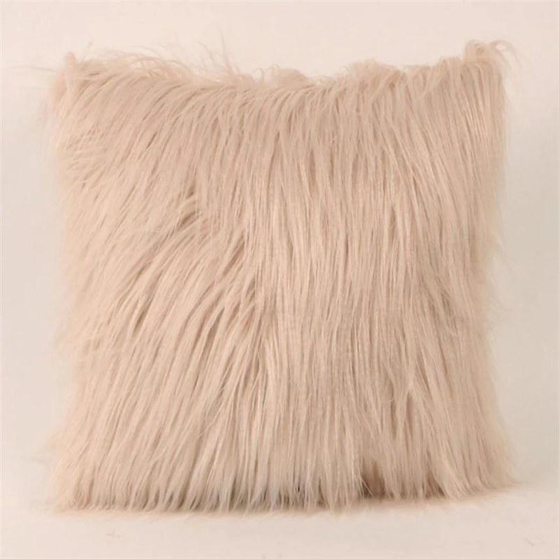 Plush Furry Cushion Cover Throw Pillow Case Home Bed Room Sofa Decor26