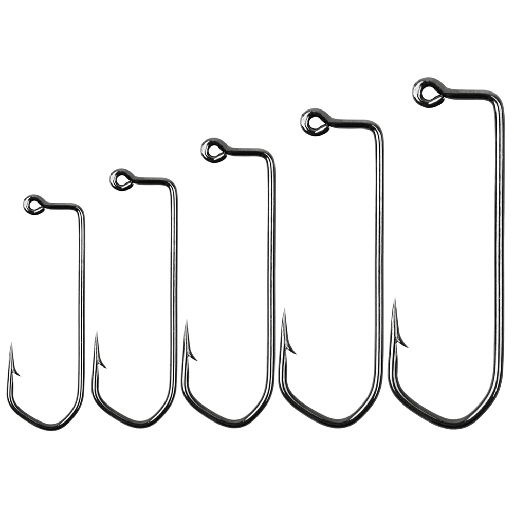 

180Pcs High Carbon Steel Barbed Aberdeen Jig Fishing Hooks 7150 Fishhook For Saltwater Fishing Size 1/0 2/0 3/0 4/0 5/0