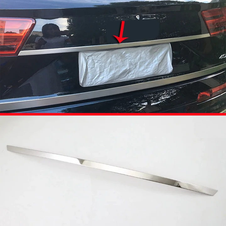 

Отделка крышки багажника из нержавеющей стали для Audi Q7 2016 2017