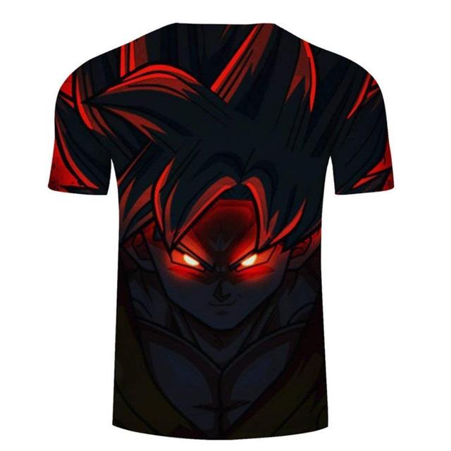 New Dragon Ball Z T-shirts Men’s Summer 3D Print Super Saiyan Son Goku Black Vegeta Battle Dragonball Casual T Shirt Tops Tee