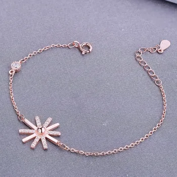 

S- The new S925 silver hit Korean drama Qiao Mei with the same style of solar bracelet fashion wholesale