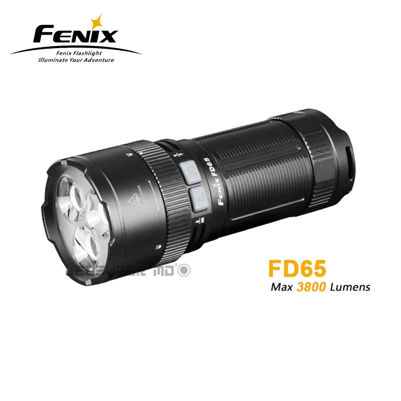 

3800 Lumens Fenix FD65 Cree XHP35 HI LEDs High-performance Rotary Focusing Flashlight with Spotlight & Floodlight