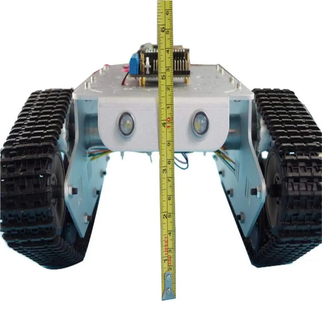  Smartphone Controlled WiFi Rotation RC Robot Tank Car Chassis LED Lights for Science Learning Educa