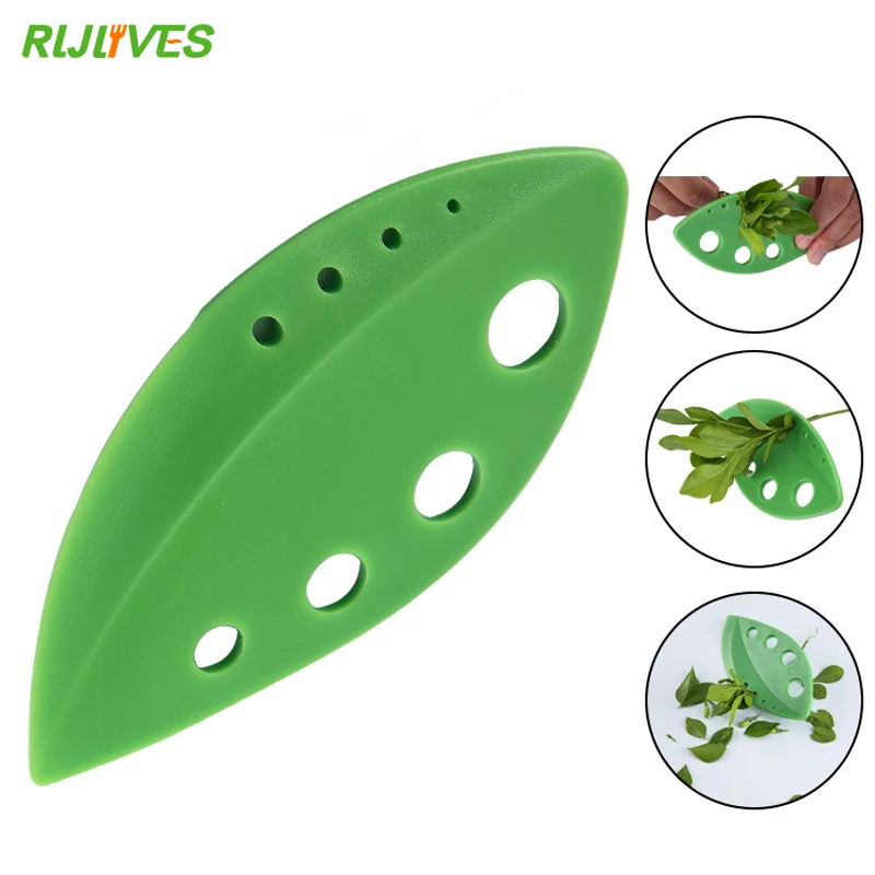 

RLJLIVES 1 Pc Vegetables Rosemary Thyme Cabbage Leaf Stripper Plastic Greens Herb Stripper Looseleaf Rosemary Kitchen Gadgets