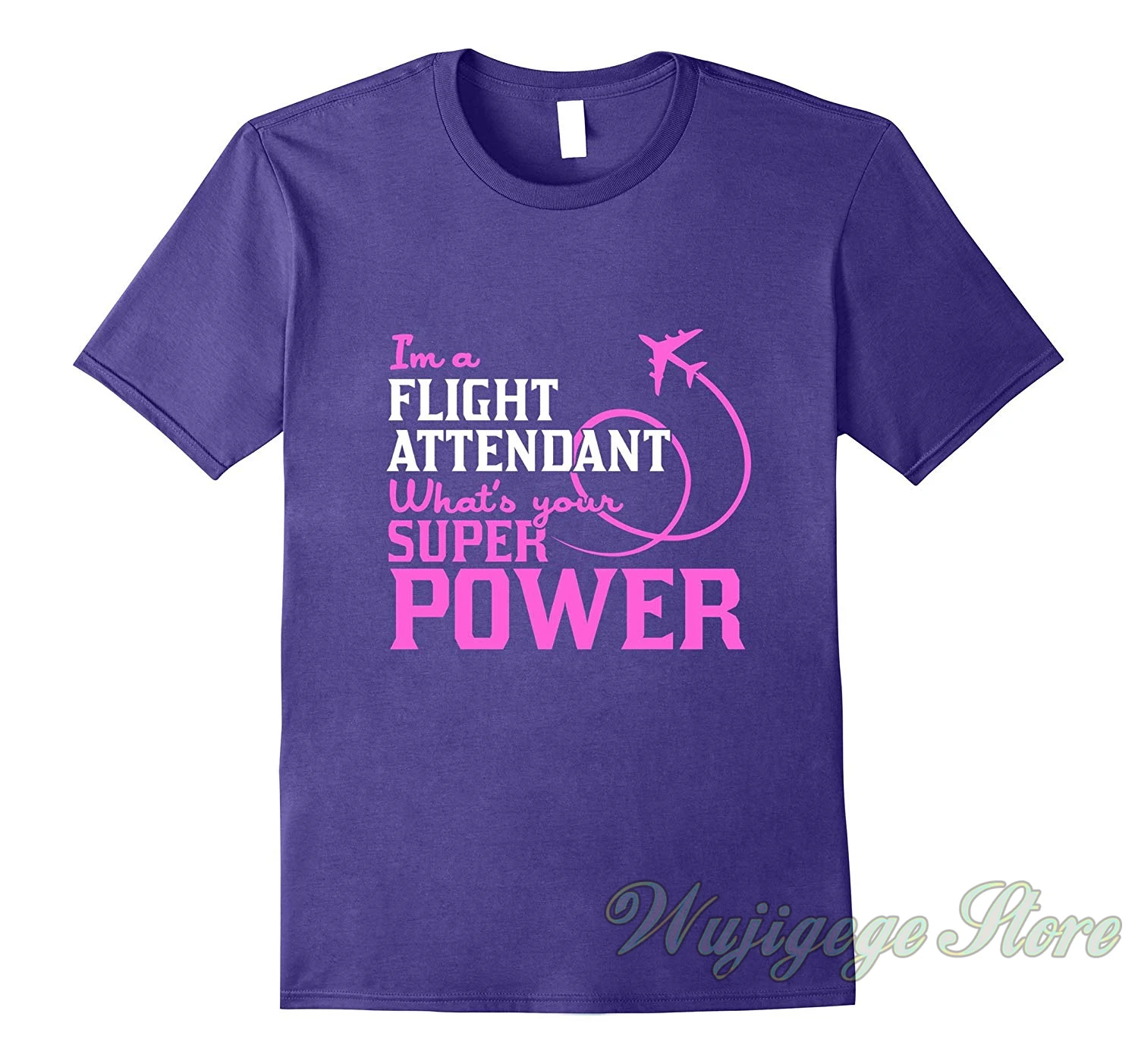 

Summer funny print I am A Flight Attendant What is Your Super Power t shirt men women tops tee 100% cotton tshirts