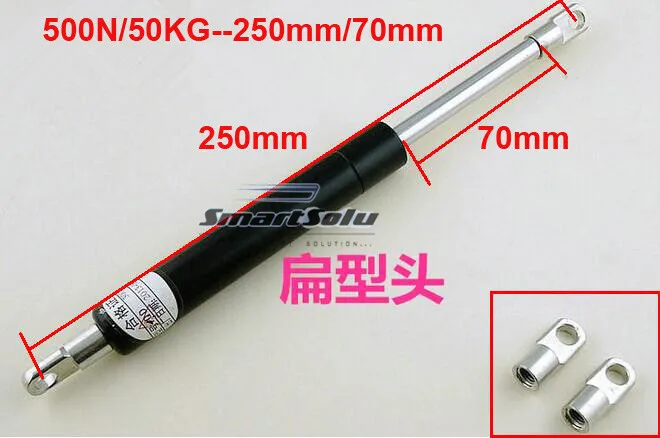

free shipping 50KG/500N force 250mm central distance, 70mm stroke, pneumatic Auto Gas Spring, Lift Prop Gas Spring Damper