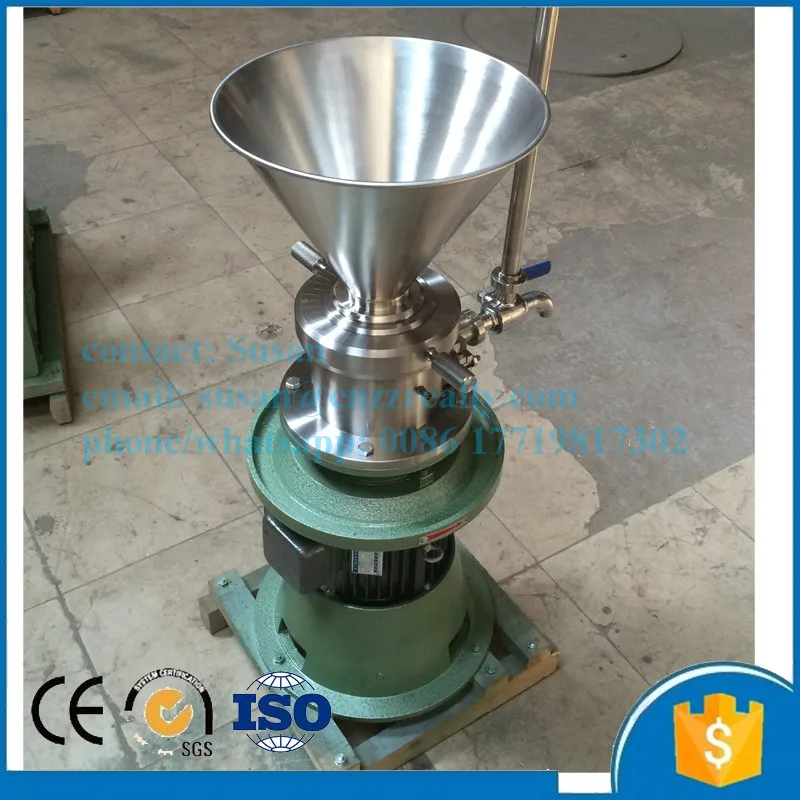 

Food Industry chocolate, soy sauce electric food mill/peanut butter colloid mill grinding machine price