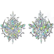 פנים Gems דבק נצנצים תכשיט זמני קעקוע חתונה פסטיבל רווה המפלגה גוף איפור קעקוע מדבקת נשים גוף אצבע אמנות(China)
