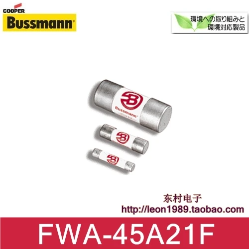 [SA]Cooper Bussmann плавкий предохранитель керамическая трубка FWA-45A21F 45A 150V 21 &amp times 51mm -- 5