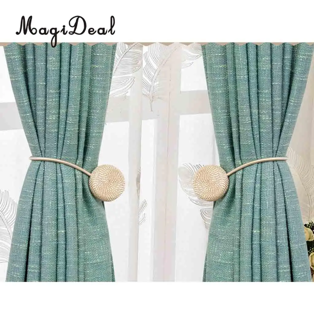1 Pair Magideal Nordic Simple Style Magnetic Curtain Blind Buckkle Clips Tiebacks Holder