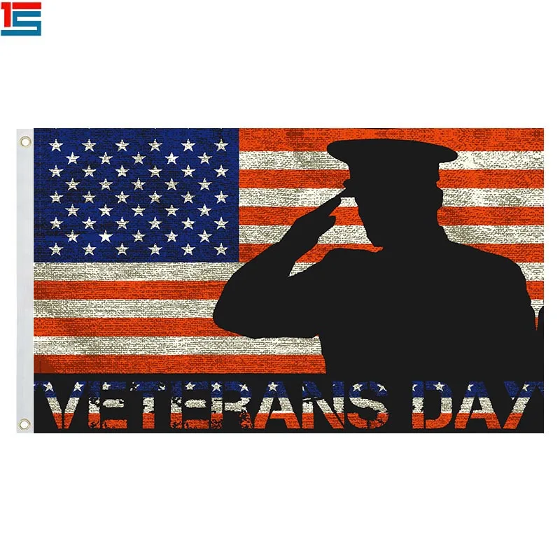 Американский флаг ко Дню ветерана солдат военный 3x5 Бриз флаг 4th июля День Независимости Мемориал армия воин флаг