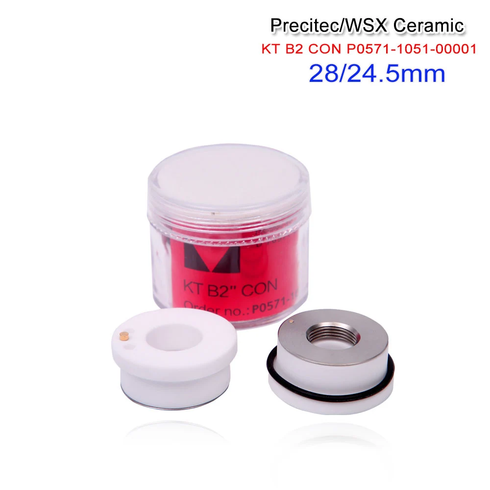 

Good Free shipping 28/32mm Precitec/WSX/Raytools ceramic laser nozzle holder ceramic part for Fiber Laser Cutting Machines