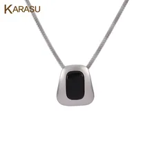 Doble Geométrico Negro Rectangle Rhinestone Declaración Collar Collares y Colgantes para Las Mujeres Niñas Regalos de Joyas