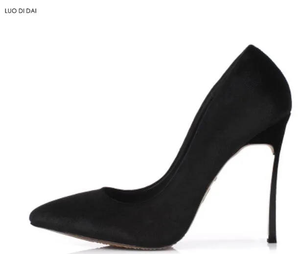 Новые дизайнерские женские бархатные Вечерние туфли на высоком тонком каблуке, туфли-лодочки с острым носком, свадебные туфли-лодочки без шнуровки, свадебные модельные туфли