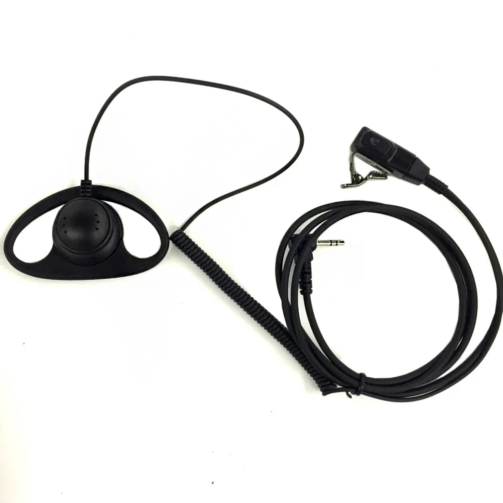 1 Pin FBI Earhook Earpiece D Type Headset PTT for Motorola Talkabout Portable Radio for T5820 SX700 TLKR T80 T8 FV200 FV300