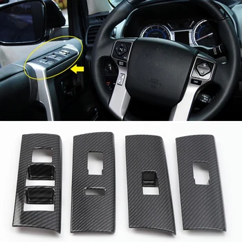 

LHD!!!! Car Accessories Window Switch Regulator Control Decor Trim 4PCS ABS For Toyota 4Runner 2010-2019