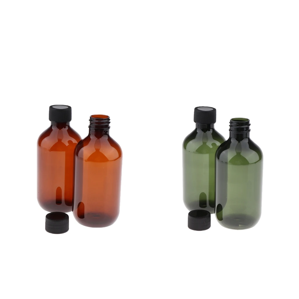 

4Pcs Empty Shampoo Conditioner Refillable Shampoo Conditioner Shower Gel Bottles 300ml