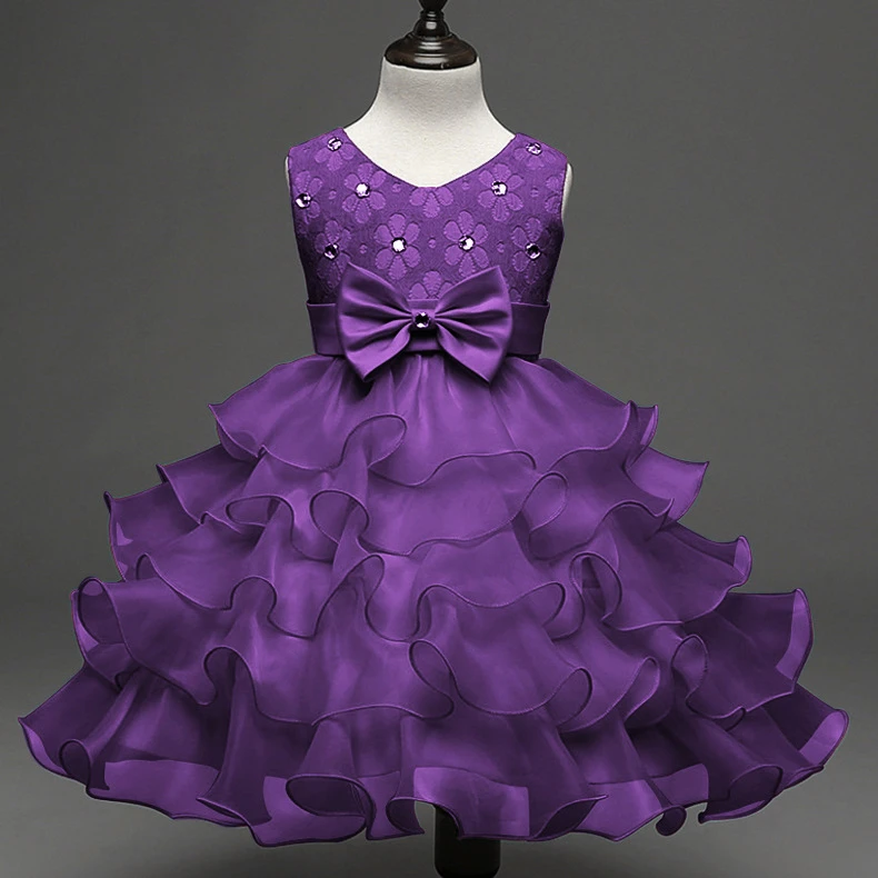 Nuovo Nuovo 3 A 6 12 18 Mesi Vestiti Abito Di Compleanno Per Il Bambino Ragazza Di Fiore Di Cerimonia Nuziale Del Partito Della Damigella D Onore Battesimo Infantile Vestito Dalla Ragazza Baptism Girl